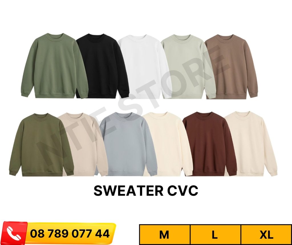 Áo Sweater vải chân cua NTIE STORE